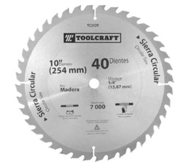 [TC2332] SIERRA CIRCULAR 10&quot; EJE 1&quot; CON40 DIENTES