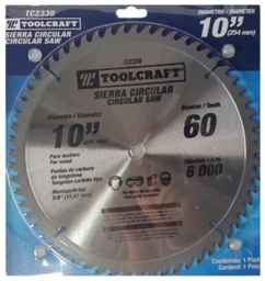 [TC2330] SIERRA CIRCULAR 10&quot; EJE 5/8&quot; CON 60 DIENTES