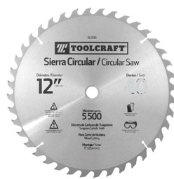 [TC2336] SIERRA CIRCULAR 12&quot; EJE 1&quot; CON60 DIENTES