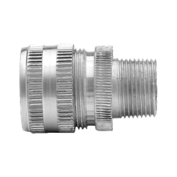 [9590140] CONECTOR GLANDULA ALUMINIO MACHO 3/4”   ENTRADA DE CABLE   1/2” A 5/8”