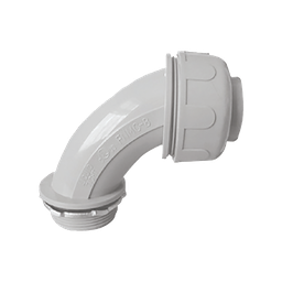 [9530810] CONECTOR CURVO P/TUBO FLEXIBLE  NO METALICO 1"