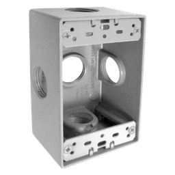 [9840020] CAJAS RECTANGULARES DE ALUMINIO 5 ORIFICIOS 1/2”