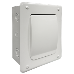 [AQOP8-F] CENTRO DE CARGA 8 UNIDADES EMPOTRAR CON TAPA NO METALICA 100 AMP