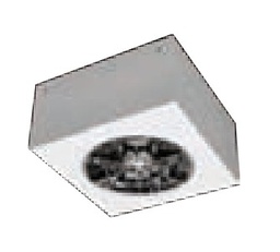 [A4F-2F10A41-F-B3-260] LUMINARIO CUADRADO DE SOBREPONER CON 2 LAMPARAS PLC BLANCO 52 W 120-277 V~ 60 Hz