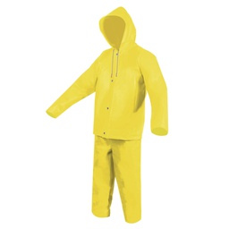 [ECO-1221AMMD] CONJUNTO LIGERO CHAQUETIN / PANTALON IMPERMEABLE AMARILLO T-MD