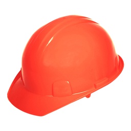 [ECO-2002ANHVK] CASCO TIPO CACHUCHA DIELECTRICO ECOFRIENDLY ANARANJADO ALTA VISIBILIDAD SUSPENSION 4 PUNTOS TEXTIL, TIPO 1 CLAS E.