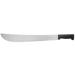 [10256] Machete estandar 18' cacha negra inyectada, en bolsa, Truper