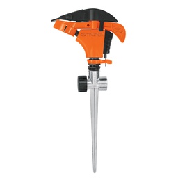 [10339] Aspersor plastico 11', dos vias, estaca metalica, Truper