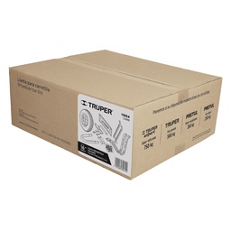 [11854] Caja c/llanta neumatica y accesorios p/carretilla Truper
