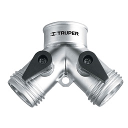 [10372] Conector 'Y' 3/4' metalico para manguera, Truper