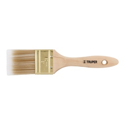 [13344] Brocha cerdas sinteticas 2' corte recto, mango de madera