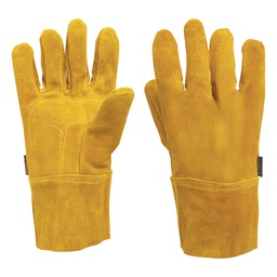 [14241] Guantes de carnaza, cortos, unitalla, Truper