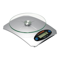 [15160] Bascula digital para cocina, plato de vidrio, 5 kg, Truper