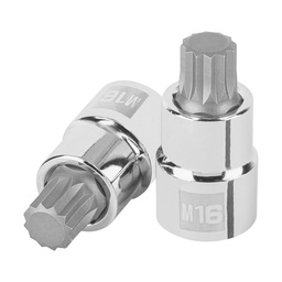 [101247] Dado punta corta bristol M16, cuadro 1/2', Truper