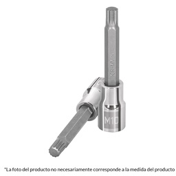 [101304] Dado punta larga bristol M16, cuadro 1/2', Truper