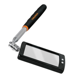 [101962] Espejo telescopico con luz LED, 5 x 8 cm, Truper