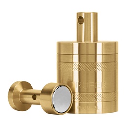 [17068] Plomada de laton 16 oz con centro y guia magnetica, Truper