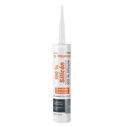 [17559] Sellador transparente 100% silicon de 280 ml, Truper