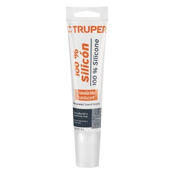 [17562] Sellador transparente 100% silicon de 85 g, Truper