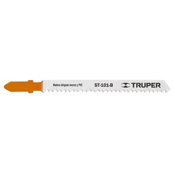 [18124] Blister con 5 seguetas 10 DPP zanco 'T' corte recto madera