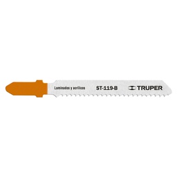 [18130] Blister con 5 seguetas 12 DPP zanco 'T' corte recto triplay