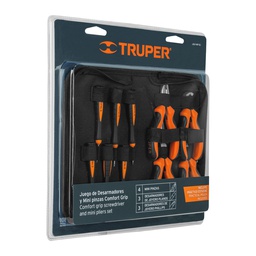 [18200] Juego 6 desarmadores de joyero y 4 mini pinzas Comfort Grip