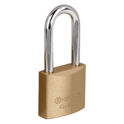 [23516] Candado de laton 30 mm gancho largo en blister, Hermex Basic