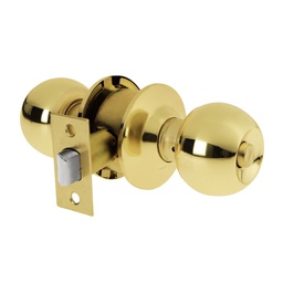 [23566] Cerradura tipo esfera, cilindrico, baño, brillante, Basic