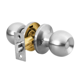 [23657] Cerradura tipo esfera, tubular, entrada, cromo, Hermex Basic