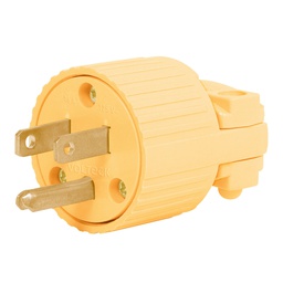 [46205] Clavija industrial plastica aterrizada, 2 polos+tierra