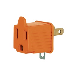 [46256] Adaptador 3 a 2, naranja, a granel, Volteck