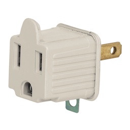 [46257] Adaptador 3 a 2, gris, a granel, Volteck