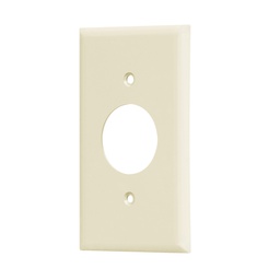 [46412] Placa de ABS para contacto redondo, Standard, marfil