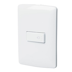 [46465] Placa armada con timbre, blanco, linea Italiana., Volteck