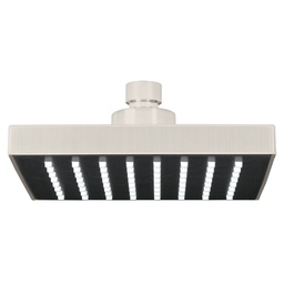 [46741] Regadera cuadrada ABS 6' acabado satin sin brazo, Foset