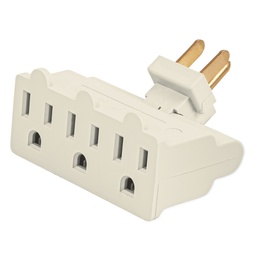 [46801] Multicontacto triple aterrizado, tipo bisagra, Volteck