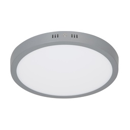 [47349] Luminario LED tipo plafon 24 W, redondo, luz de dia, gris