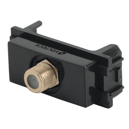 [47610] Toma de television, linea Italiana, color negro, Volteck