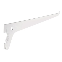 [47708] Mensula plana blanca para cremallera sencilla, 25cm, Fiero