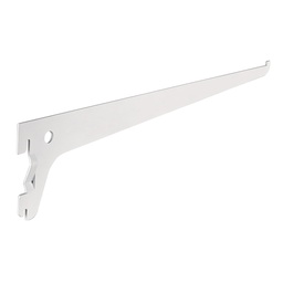 [47709] Mensula plana blanca para cremallera sencilla, 30cm, Fiero