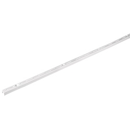 [47712] Cremallera sencilla blanca para mensulas planas, 2m, Fiero
