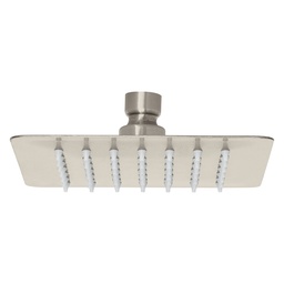 [47743] Regadera cuadrada 6', acero inox, sin brazo, satin, Tubig