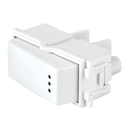 [48054] Interruptor de 3 vias con luz piloto, linea Italiana, blanco