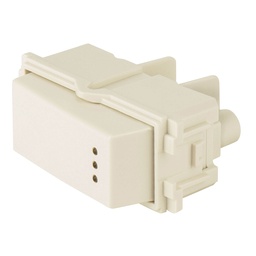 [48056] Interruptor de 3 vias con luz piloto, linea Italiana, marfil