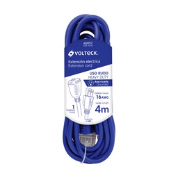 [48057] Extension de uso rudo aterrizada 4 m 3x16 AWG, Volteck