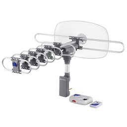 [48114] Antena aerea para TV HD, giratoria 360° con control y cable