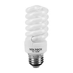 [48205] Lampara espiral mini T2 15 W luz calida en blister, Volteck