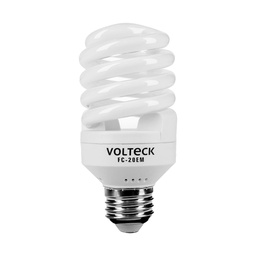 [48207] Lampara espiral mini T2 20 W luz calida en blister, Volteck