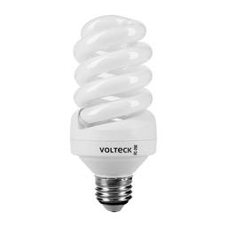 [48214] Lampara espiral T4 20 W luz calida en blister, Volteck