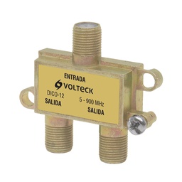 [48475] Divisor coaxial de 1 entrada y 2 salidas, Volteck